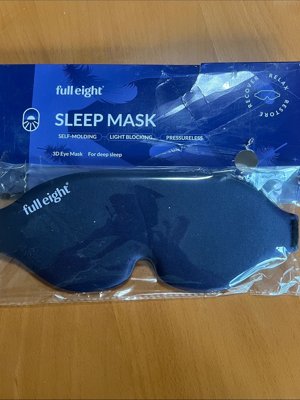 New 3D Sleep Mask — Black Light-Blocking Eye Mask